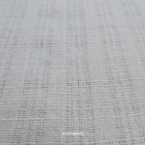 NWOT Woven Wool Scarf Ivory Woolmark Lightweight - Picture 11 of 11